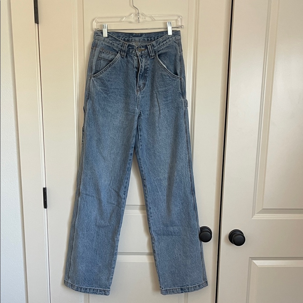 Denim Blue Straight Leg Women's Jeans